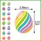Easter Egg Party Decoration Garland - 8pcs Pastel Rainbow Spring Hanging Paper Streamers, Kids Birthday Favors Gifts Classroom Supplies Banner,Indoor Outdoor Decor Lasting Surprise